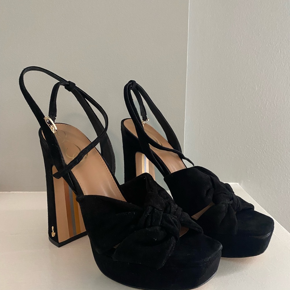 Sam Edelman Velvet Platform Sandals